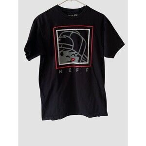 Neff Graphic T-Shirt Adult Medium Vintage Black Y2K